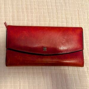 Vintage Bosca Rich Burgundy Leather Wallet